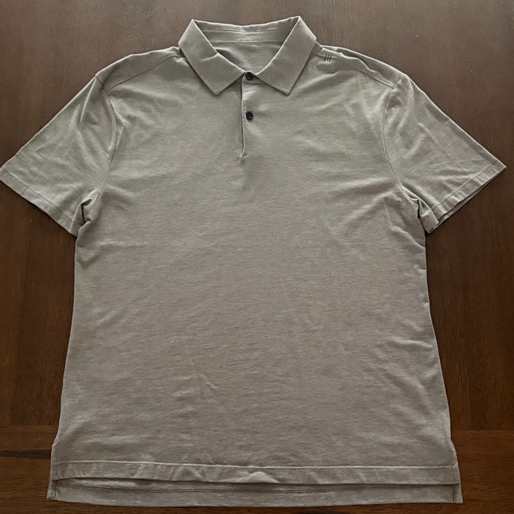 Lululemon athletica Men's Gray Polo Shirt